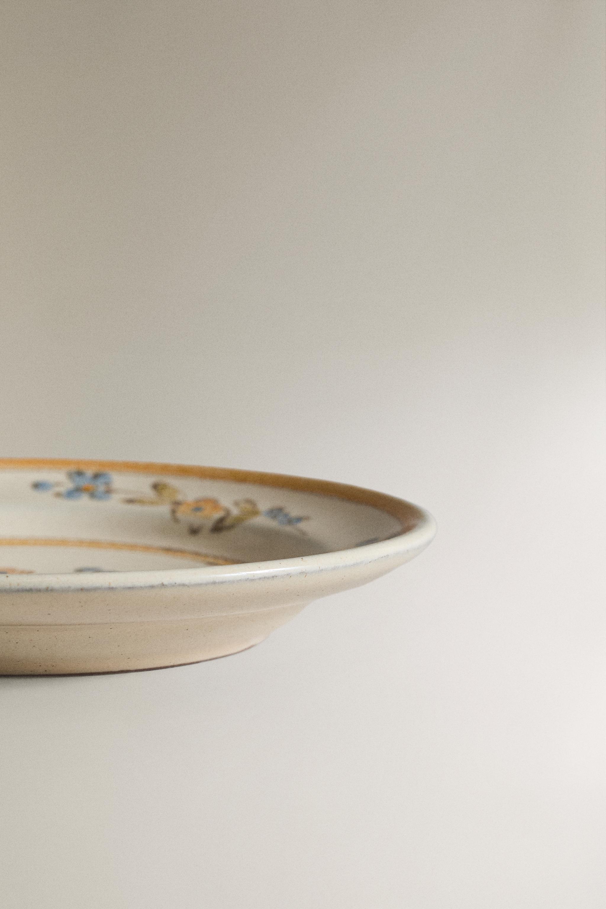 FLORAL TERRACOTTA SIDE PLATE